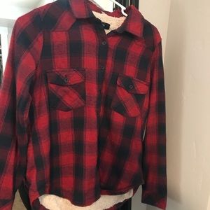 Thick lined flannel